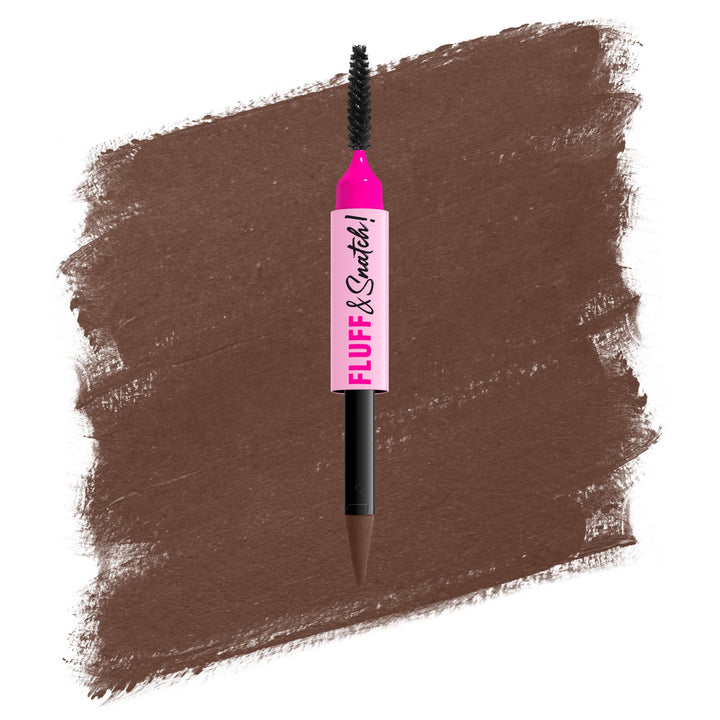 NYX PROFESSIONAL MAKEUP front view of Fluff & Snatch pen shows product look and shade