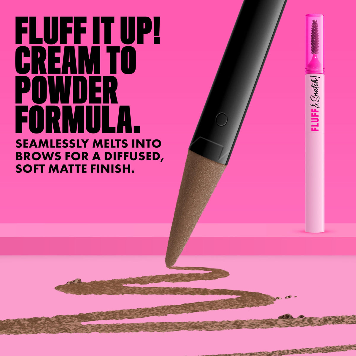 NYX PROFESSIONAL MAKEUP tapered sponge tip close-up for precise, feathered brow strokes
