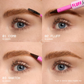 NYX PROFESSIONAL MAKEUP pen inside travel makeup bag for on-the-go brow touch-ups