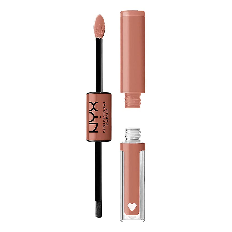 NYX PROFESSIONAL MAKEUP front packaging showing product duo and shade visible benefit: clear pairing