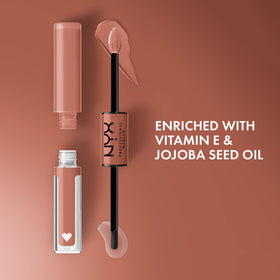NYX PROFESSIONAL MAKEUP open wand applying base and gloss showing precise application benefit