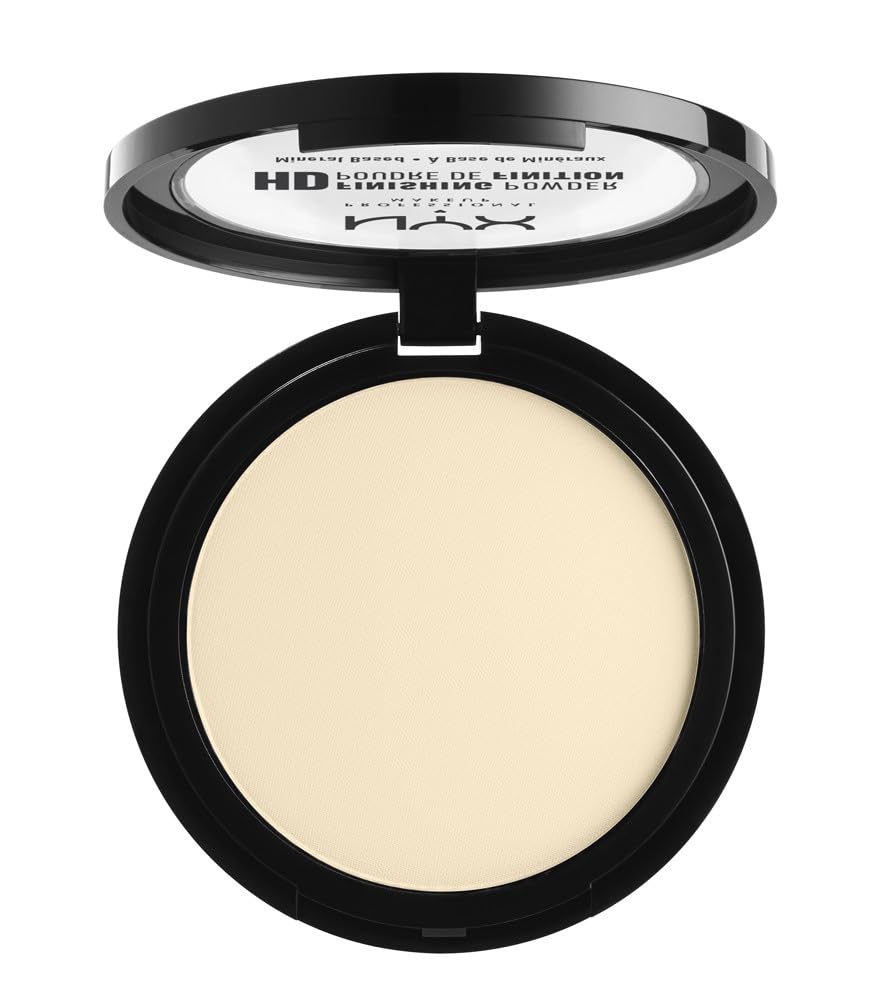 NYX PROFESSIONAL MAKEUP front compact view showing banana shade and matte benefit