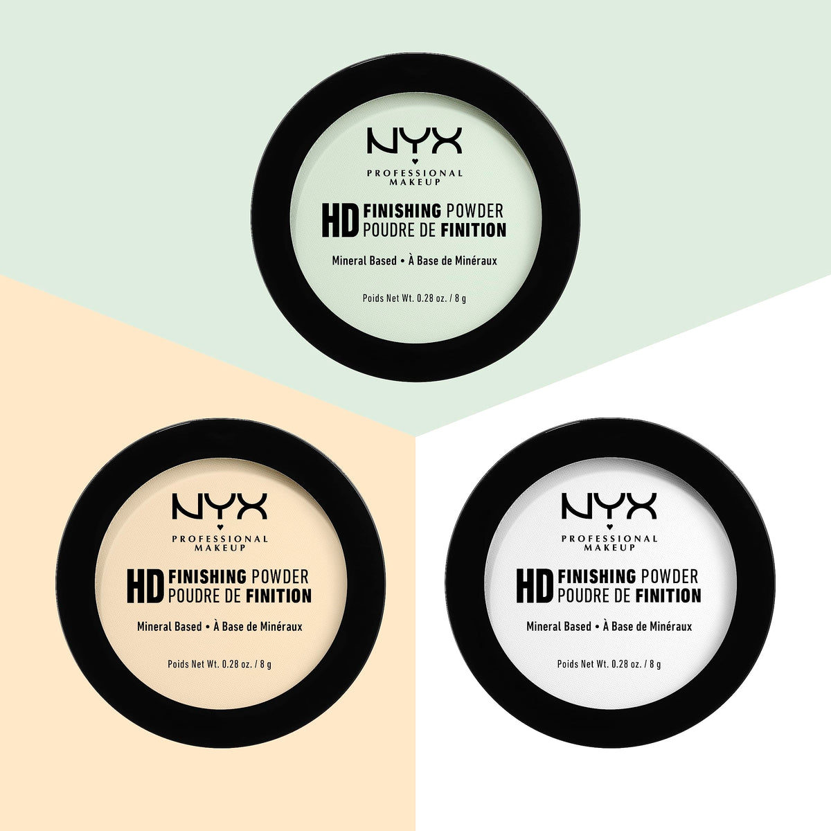 NYX PROFESSIONAL MAKEUP close-up of silky pressed powder texture offering smooth blur and oil control