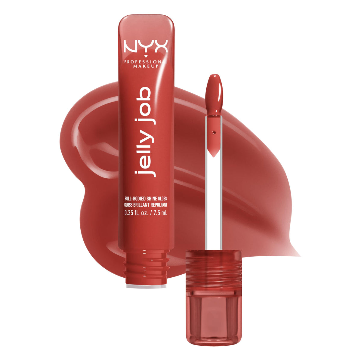 NYX PROFESSIONAL MAKEUP front packaging showing Spice Brown gloss and shade