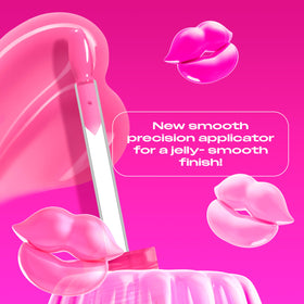 NYX PROFESSIONAL MAKEUP close-up of lips wearing Jelly Icing for visible glassy volume