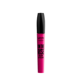 NYX evening look with mascara applied showing lifted lashes and dramatic finish