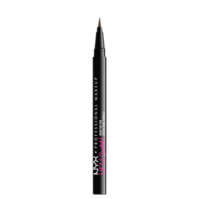 NYX PROFESSIONAL MAKEUP pen next to a coin showing compact travel size