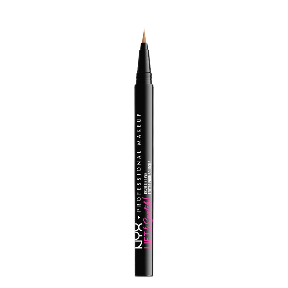 NYX PROFESSIONAL MAKEUP front packaging of Lift & Snatch pen showing brand and shade details for easy identification
