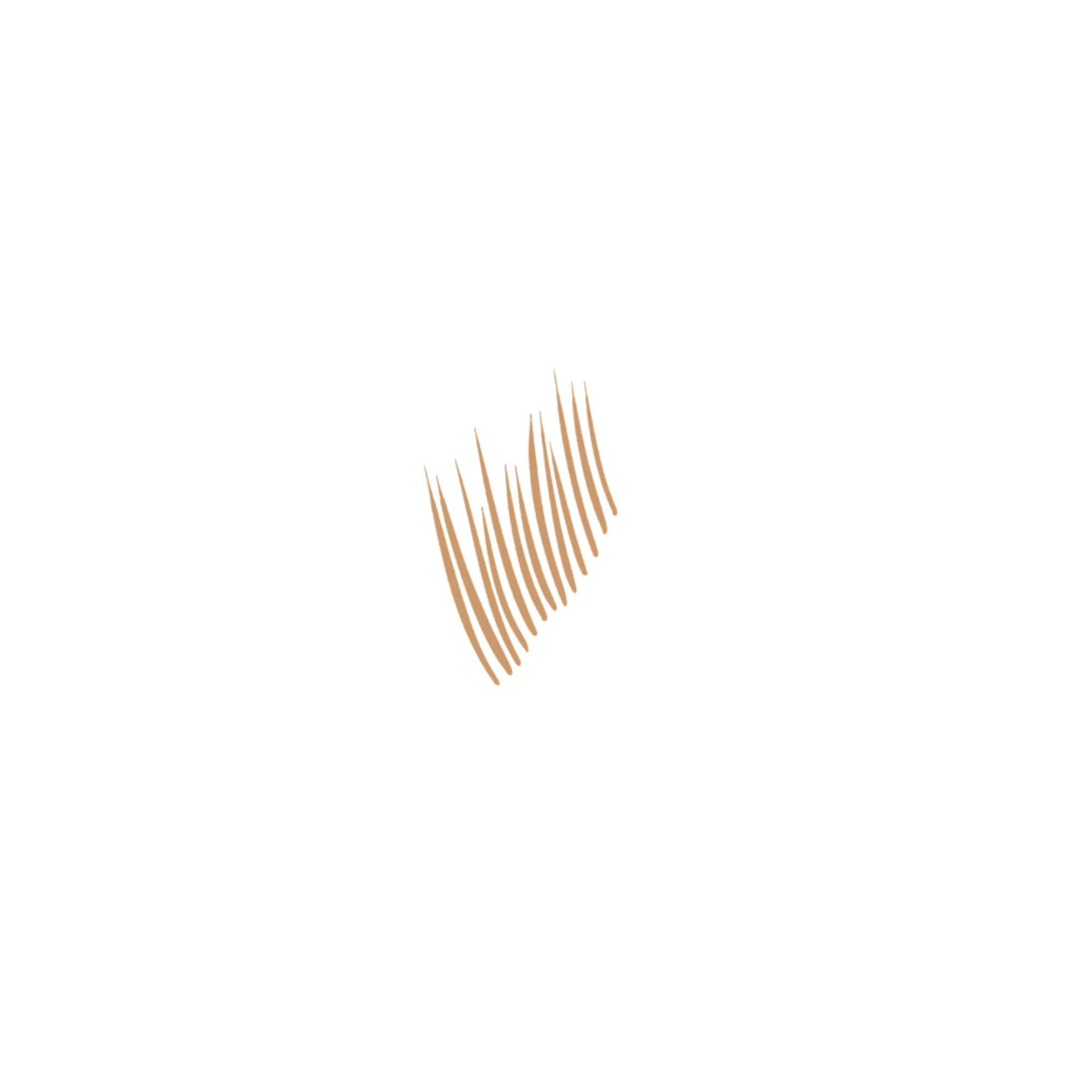 NYX PROFESSIONAL MAKEUP close-up of flexible microbrush tip illustrating precise hairlike stroke capability