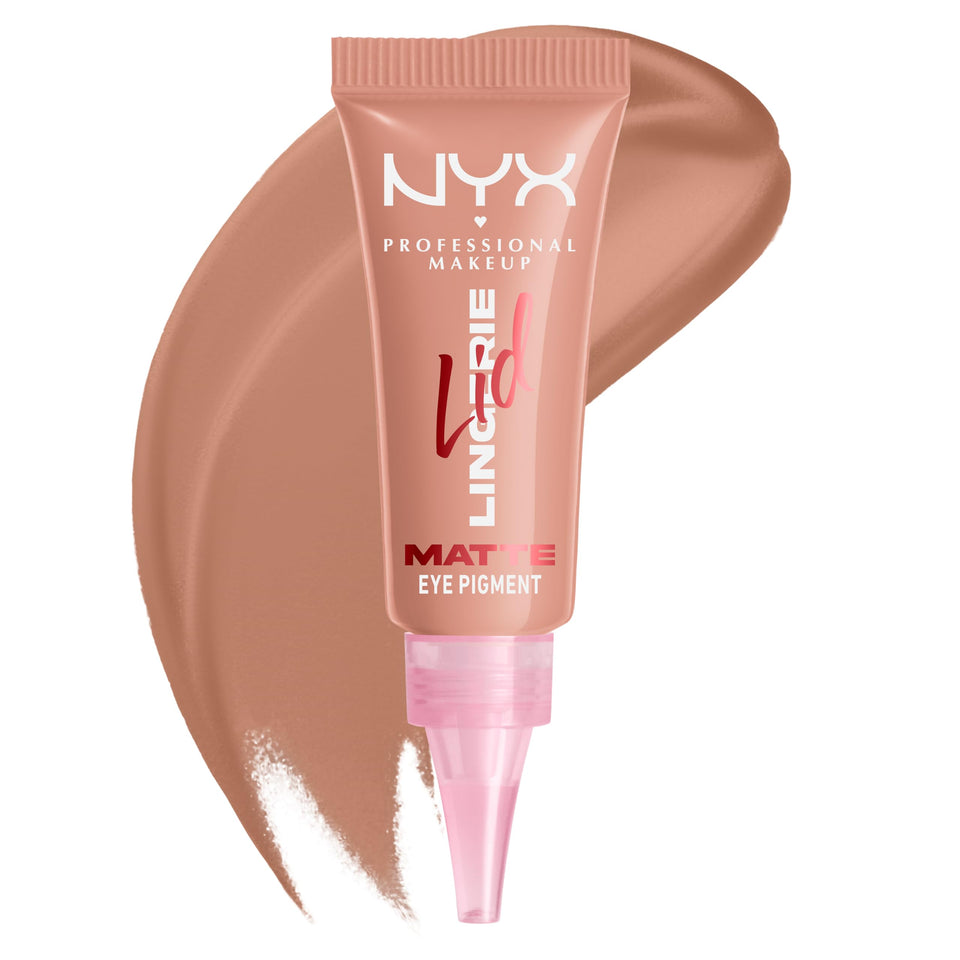 NYX PROFESSIONAL MAKEUP front packaging showing beige appeal and product jar benefit