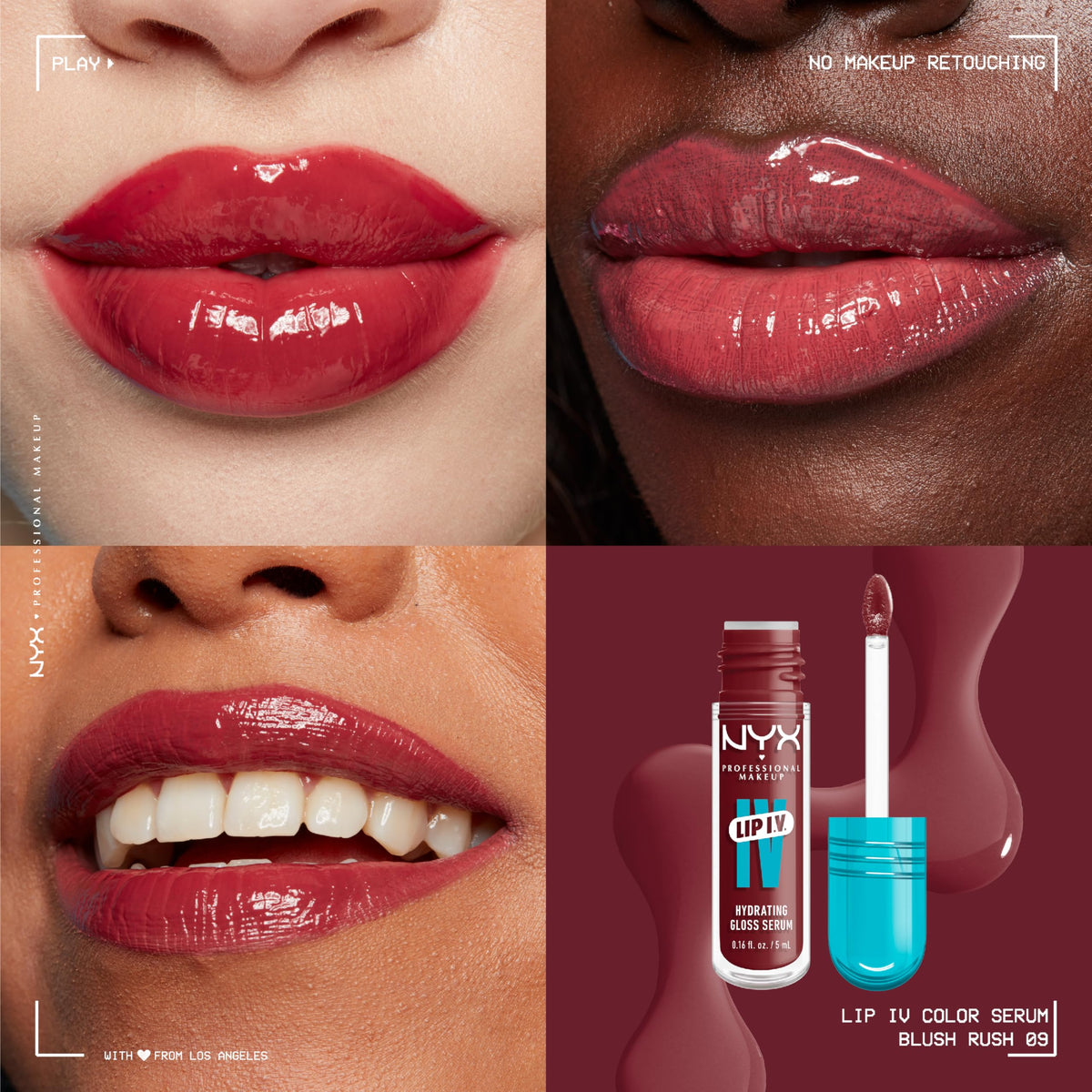 NYX Lip IV applicator closeup demonstrating easy precise application benefit