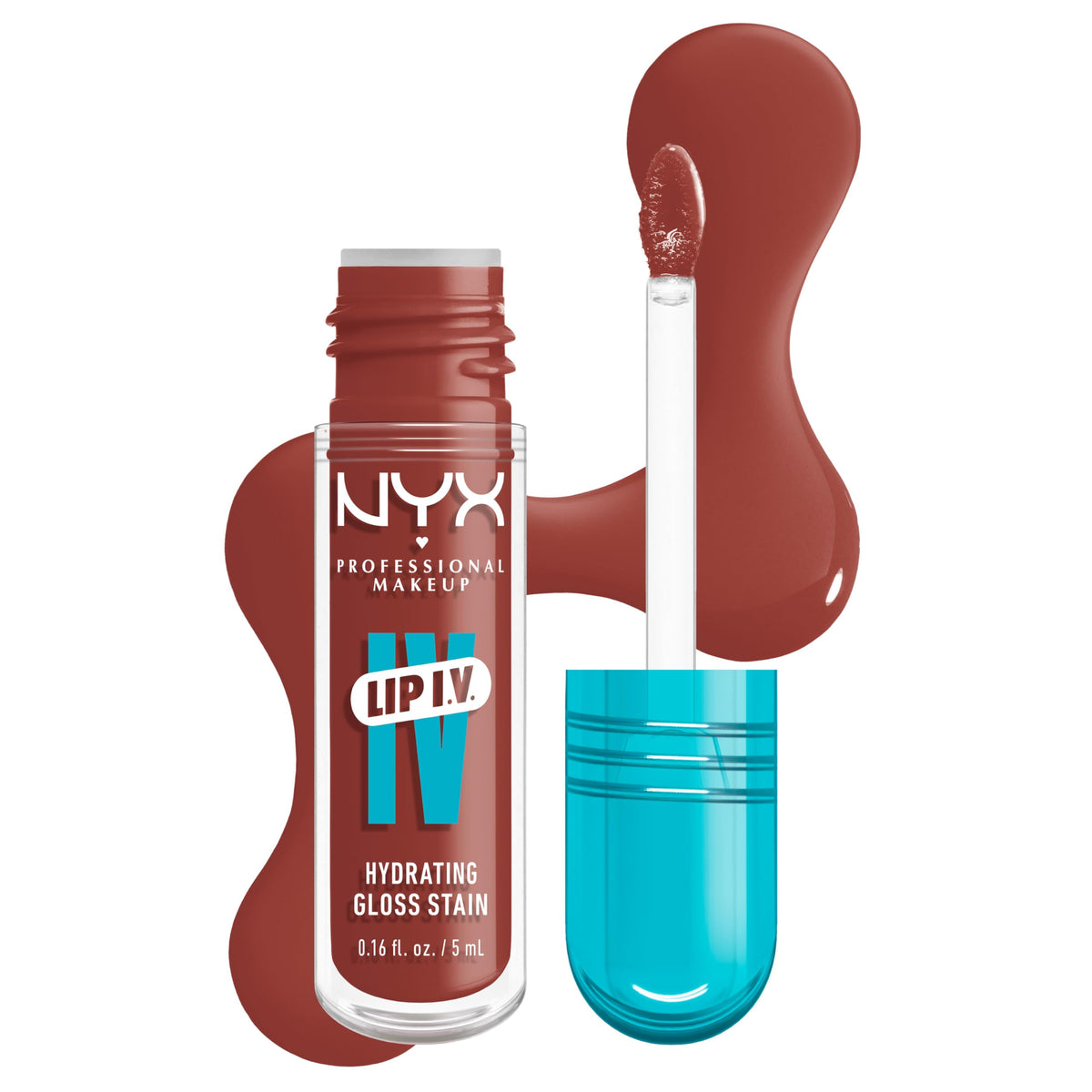 NYX Lip IV flatlay with accessories highlighting everyday wearable gloss