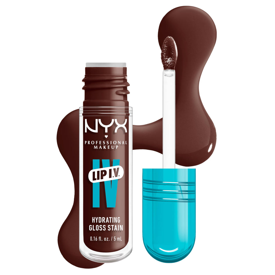 NYX Lip IV front packaging shows shade and instant glossy effect