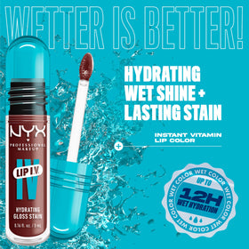 NYX Lip IV texture swipe on arm highlights smooth pigment payoff