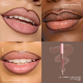 NYX PROFESSIONAL MAKEUP swatch on skin showing smooth stain texture