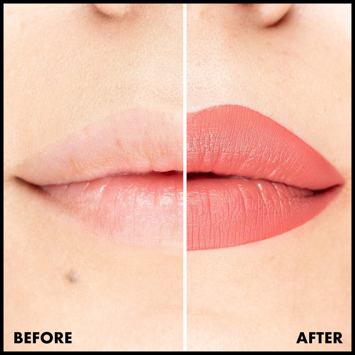 nyx professional makeup close-up of matte texture highlighting smooth, non-flaky finish