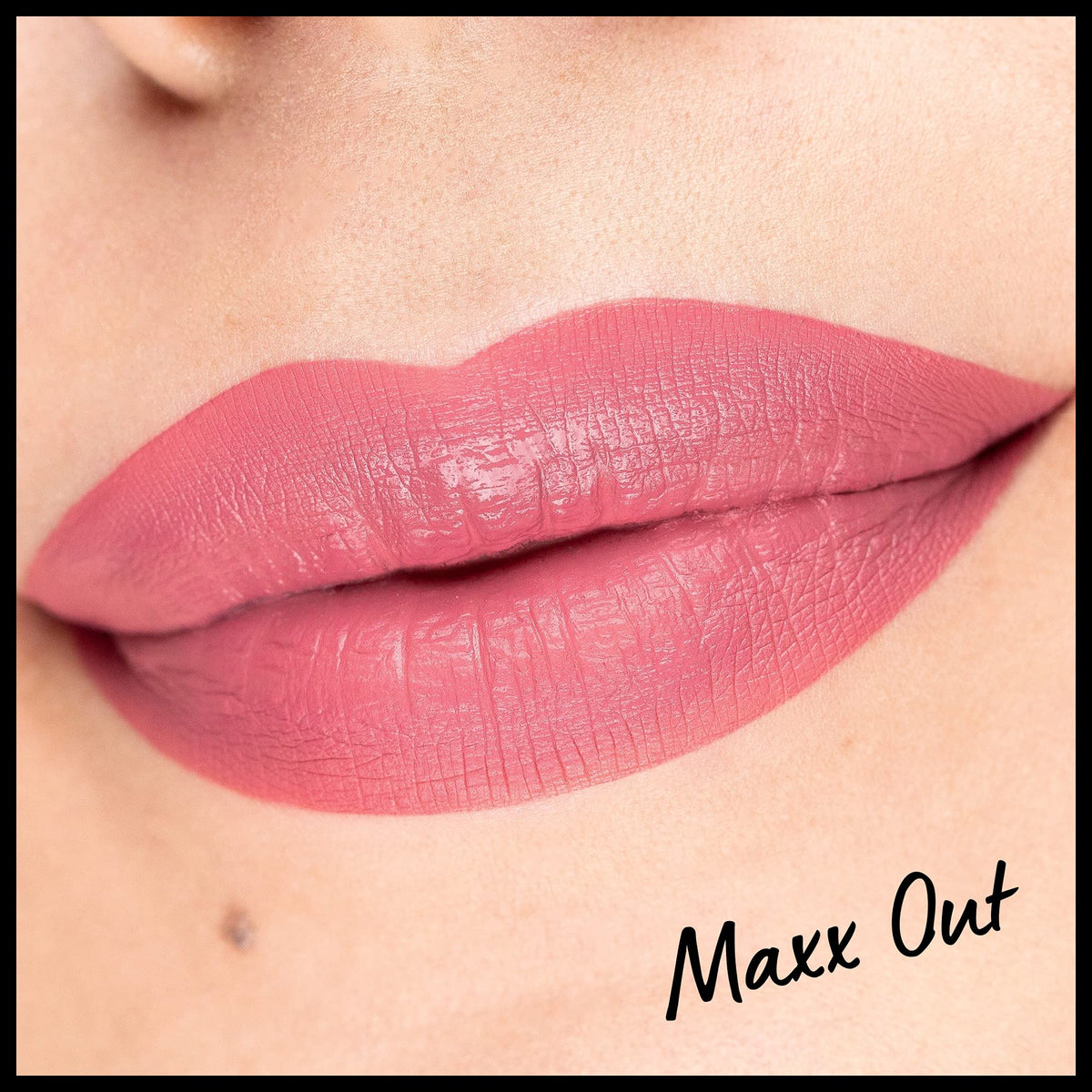 NYX PROFESSIONAL MAKEUP Maxx Out swatch on skin displays true color payoff