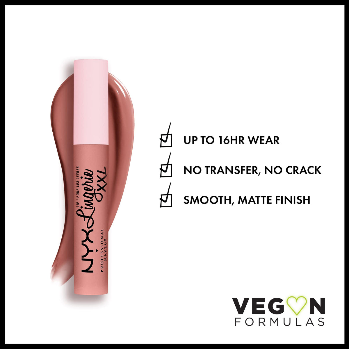 NYX PROFESSIONAL MAKEUP doe-foot applicator with precise tip for easy, clean lip application