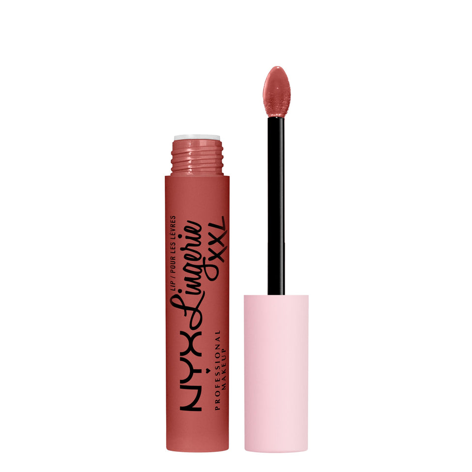 NYX PROFESSIONAL MAKEUP front packaging showing Warm Up shade and benefit long wear