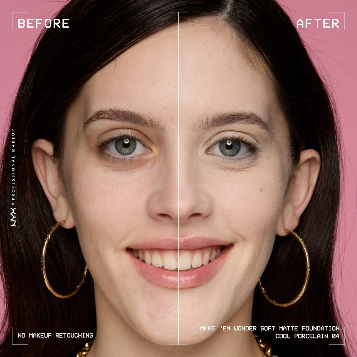 NYX PROFESSIONAL MAKEUP texture on skin shows smooth hydrating finish