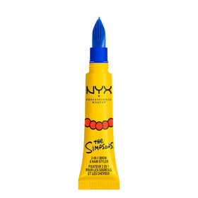 NYX PROFESSIONAL MAKEUP styled vanity with Marge packaging adding playful character