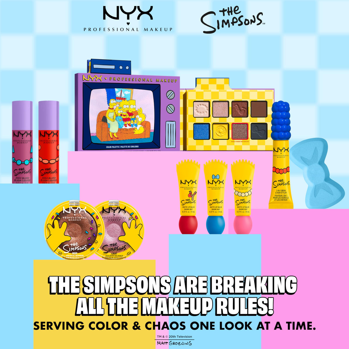 NYX PROFESSIONAL MAKEUP product in hand indicating compact size and portability