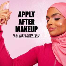 NYX PROFESSIONAL MAKEUP on model displaying matte finish and long-wear benefit