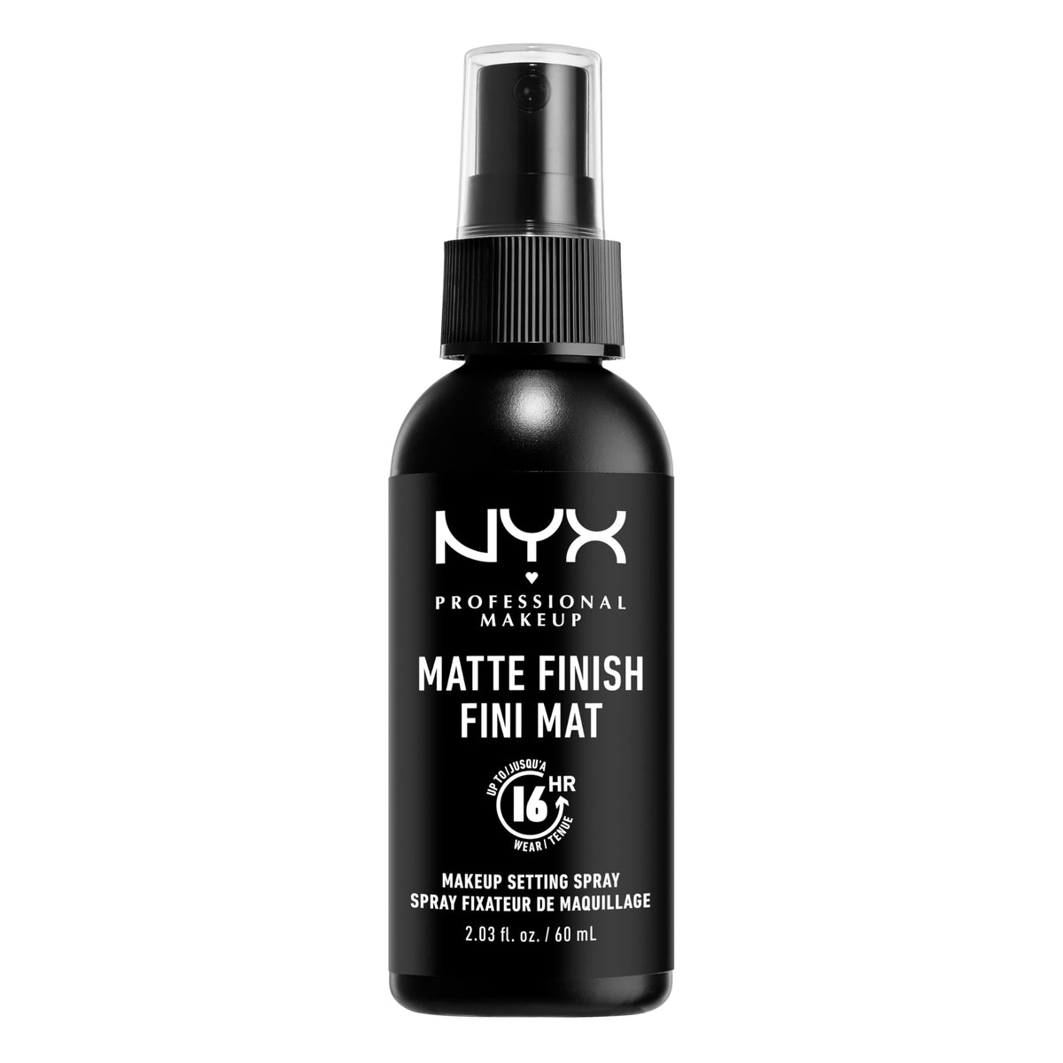 NYX PROFESSIONAL MAKEUP front bottle showing matte finish and convenient pump