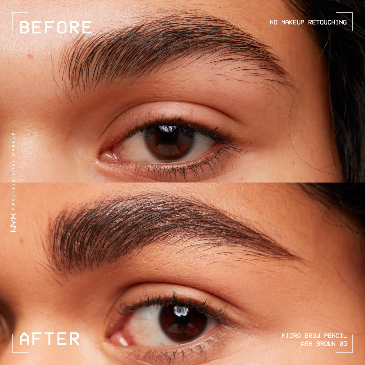 NYX PROFESSIONAL MAKEUP spoolie end blending product for a natural, seamless finish