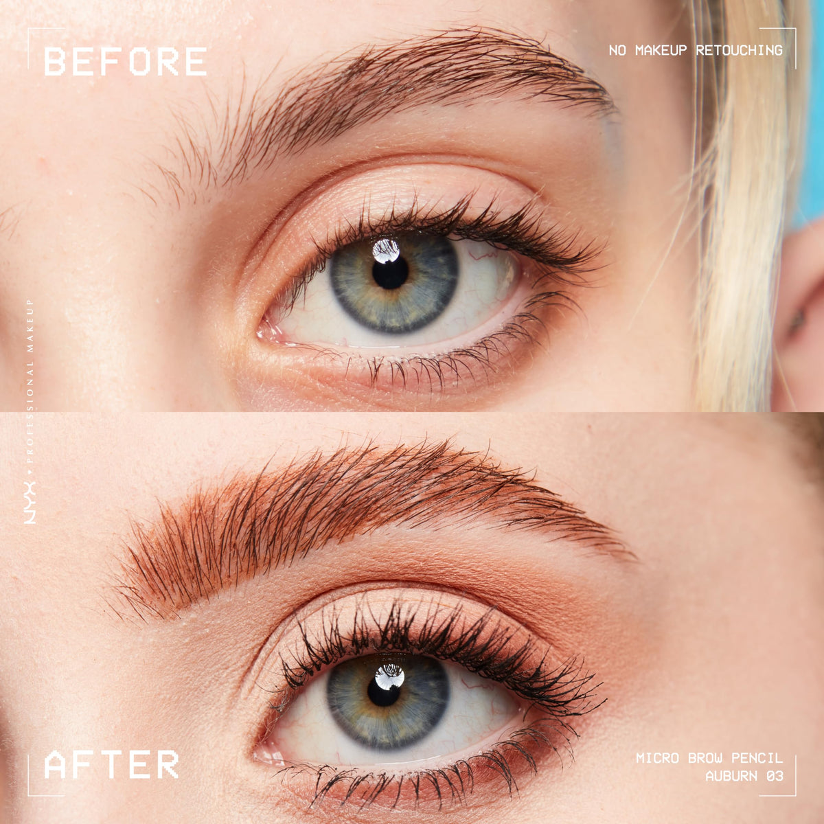 NYX PROFESSIONAL MAKEUP spoolie detail blending product for a natural groomed finish