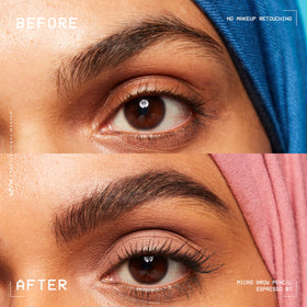 NYX Professional Makeup spoolie detail blending color and grooming brows smoothly