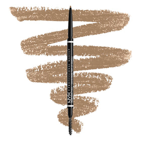 NYX PROFESSIONAL MAKEUP Micro Brow Pencil front view showing sleek product, precise application benefit