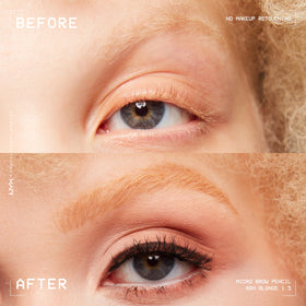 NYX PROFESSIONAL MAKEUP spoolie close-up blends pigment for natural finish