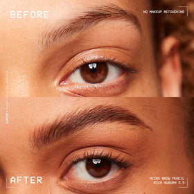 NYX PROFESSIONAL MAKEUP spoolie end detail for blending and softening brow edges