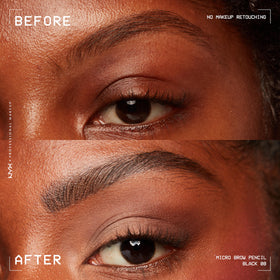 NYX PROFESSIONAL MAKEUP spoolie detail blends product for natural-looking brows