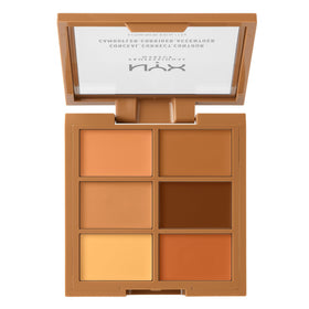 NYX PROFESSIONAL MAKEUP palette used under-eye to neutralize dark circles quickly