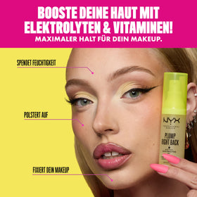 NYX PROFESSIONAL MAKEUP dropper dispensing serum illustrating easy controlled application