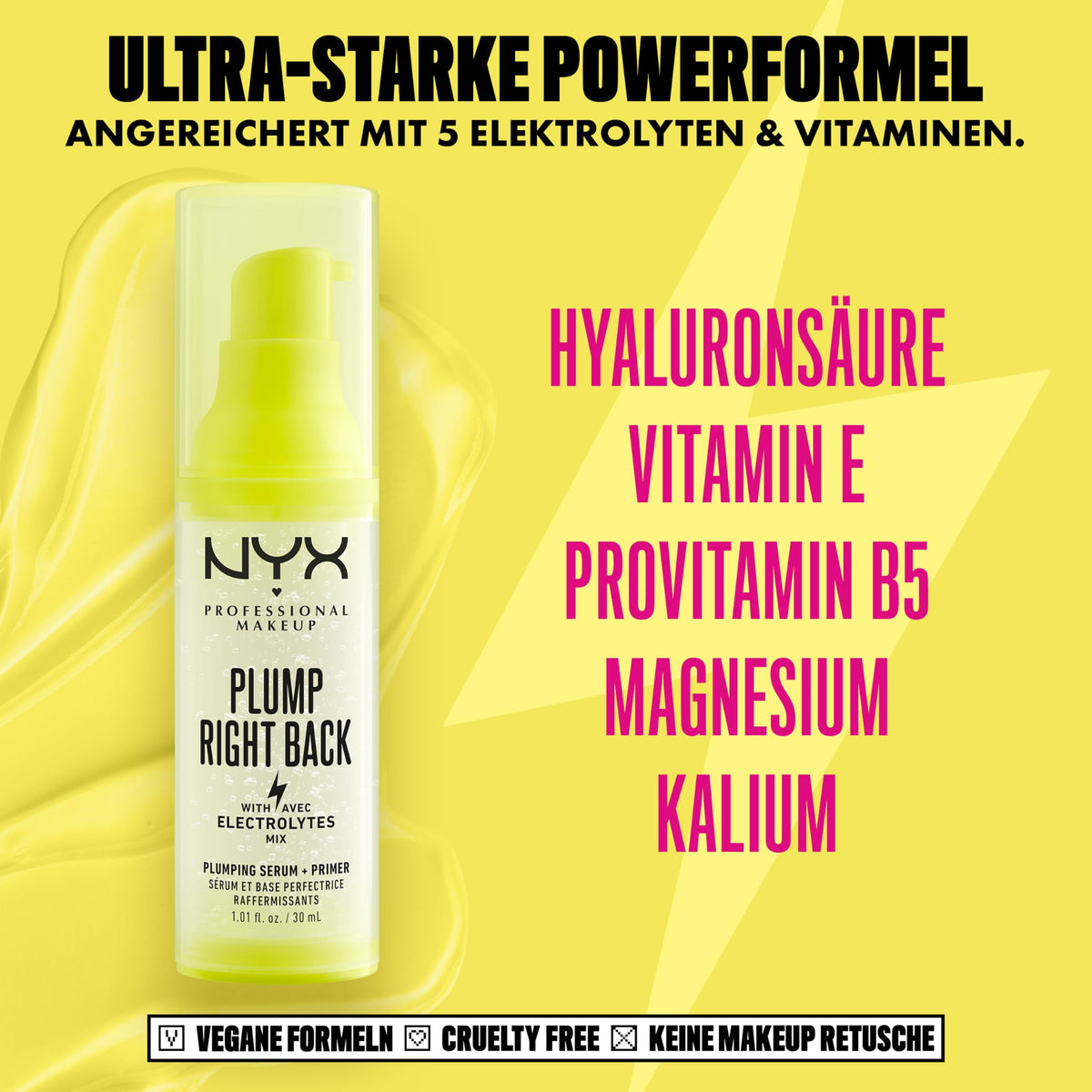 NYX PROFESSIONAL MAKEUP close-up of gel texture highlighting lightweight hydration feel