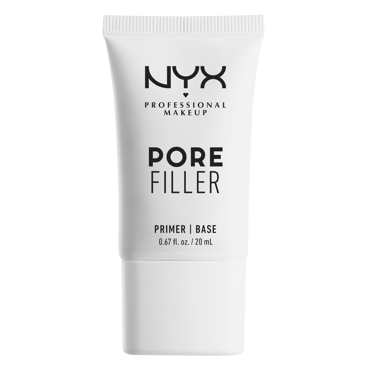 NYX PROFESSIONAL MAKEUP front packaging showing tube and cap, clear benefit of priming skin