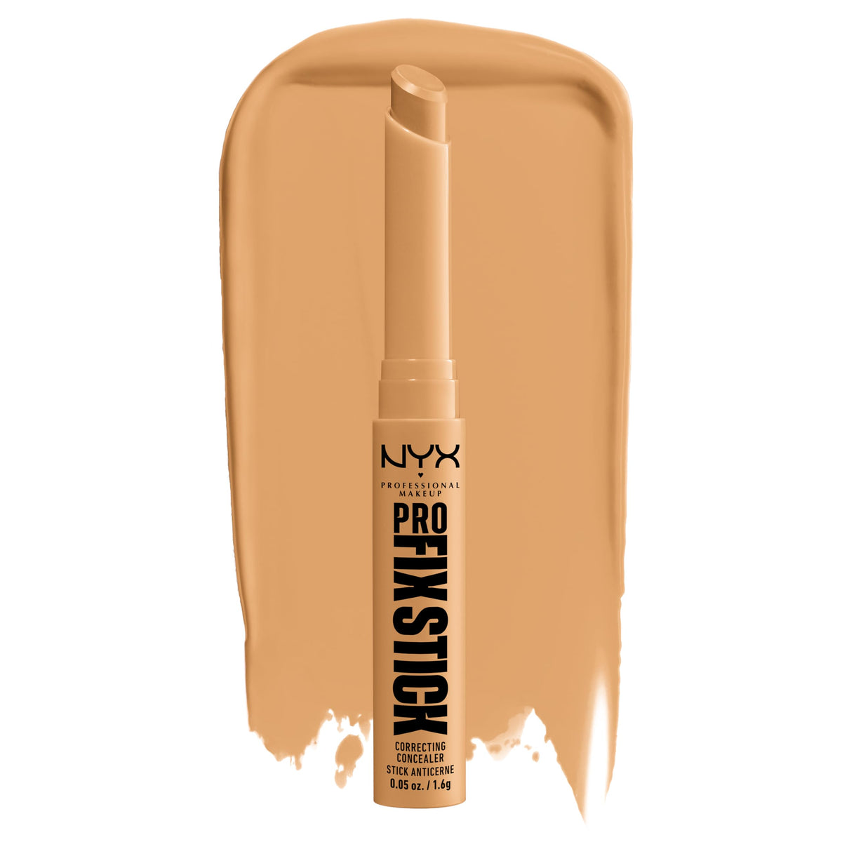 NYX PROFESSIONAL MAKEUP front packaging of Pro Fix Stick showing Classic Tan benefit concealment