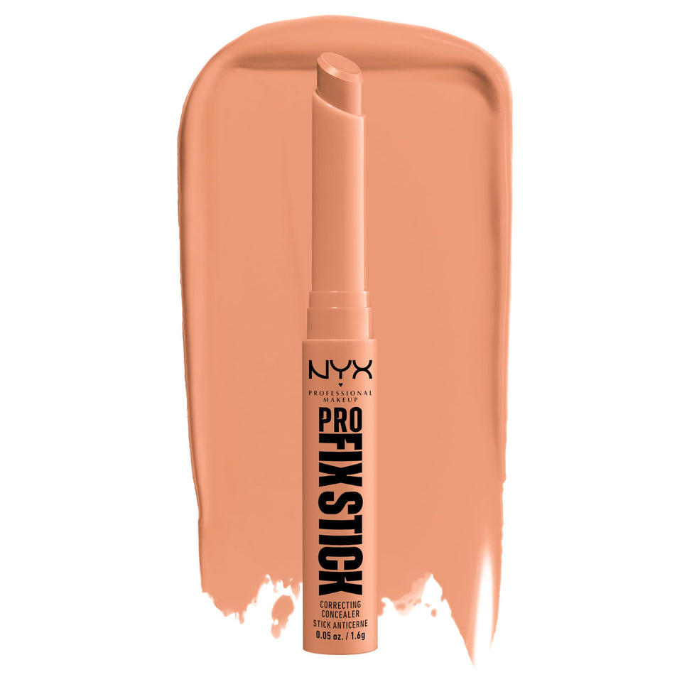 NYX PROFESSIONAL MAKEUP front packaging of Pro Fix Stick showing shade and cap for easy identification