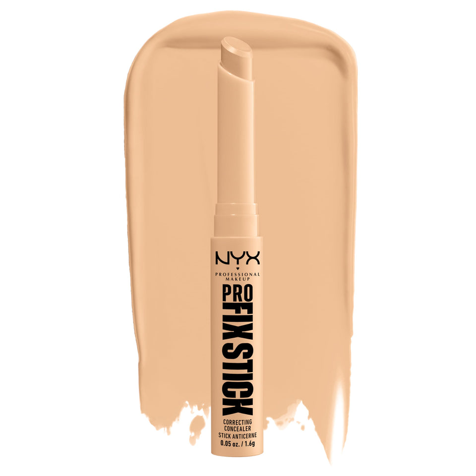 NYX PROFESSIONAL MAKEUP front packaging showing shade and stick tip, clear product ID and convenience