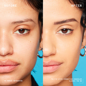 NYX PROFESSIONAL MAKEUP close-up of creamy Pro Fix Stick texture and smooth application benefit