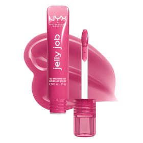 NYX PROFESSIONAL MAKEUP front packaging showing cool-pink gloss for easy selection