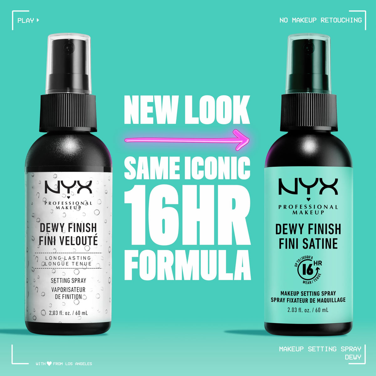 NYX PROFESSIONAL MAKEUP fine mist spraying for even makeup hold
