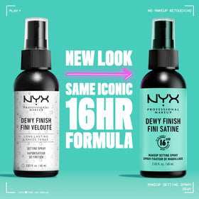 NYX PROFESSIONAL MAKEUP fine mist spraying for even makeup hold