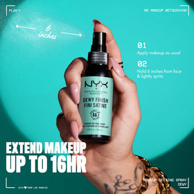 NYX PROFESSIONAL MAKEUP texture on skin illustrating lightweight glow