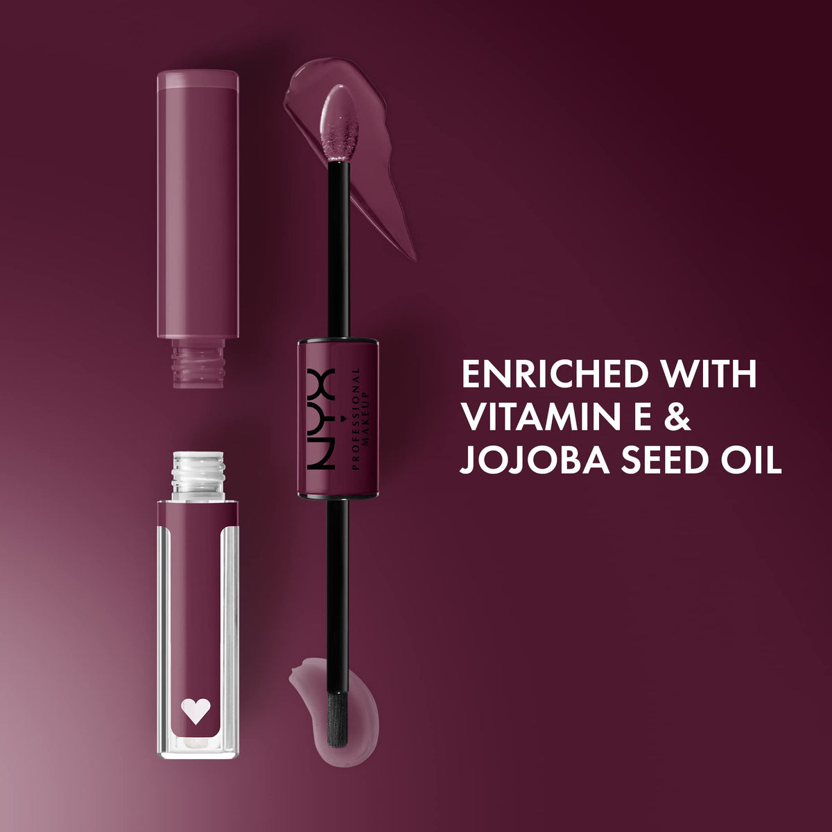 NYX PROFESSIONAL MAKEUP open applicators highlighting precise wand and effortless application