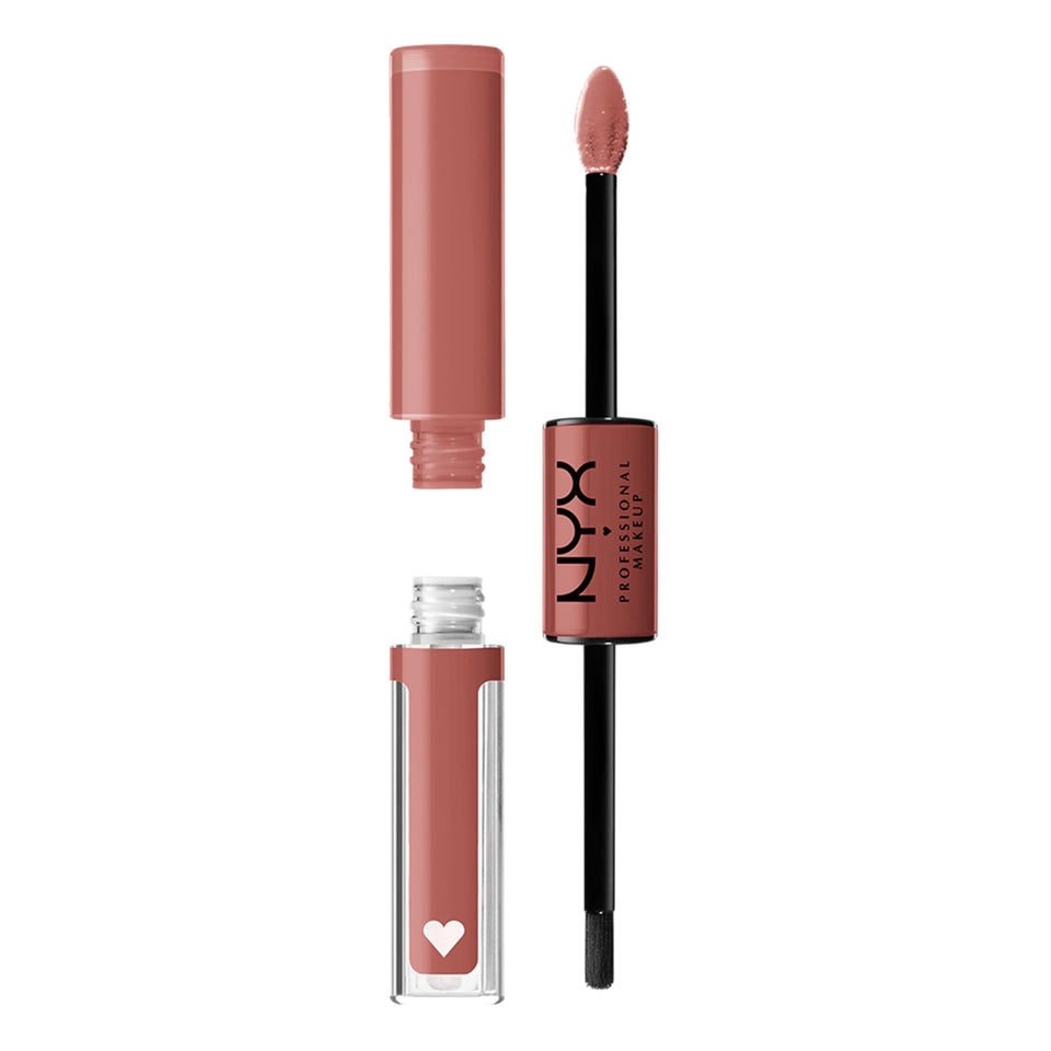 NYX PROFESSIONAL MAKEUP front packaging showing Magic Maker dusty nude mauve shade and duo benefits