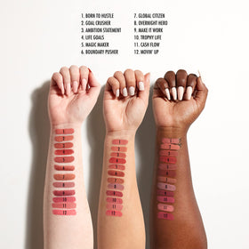 NYX PROFESSIONAL MAKEUP applied on lips demonstrating high-shine, comfortable wear benefit